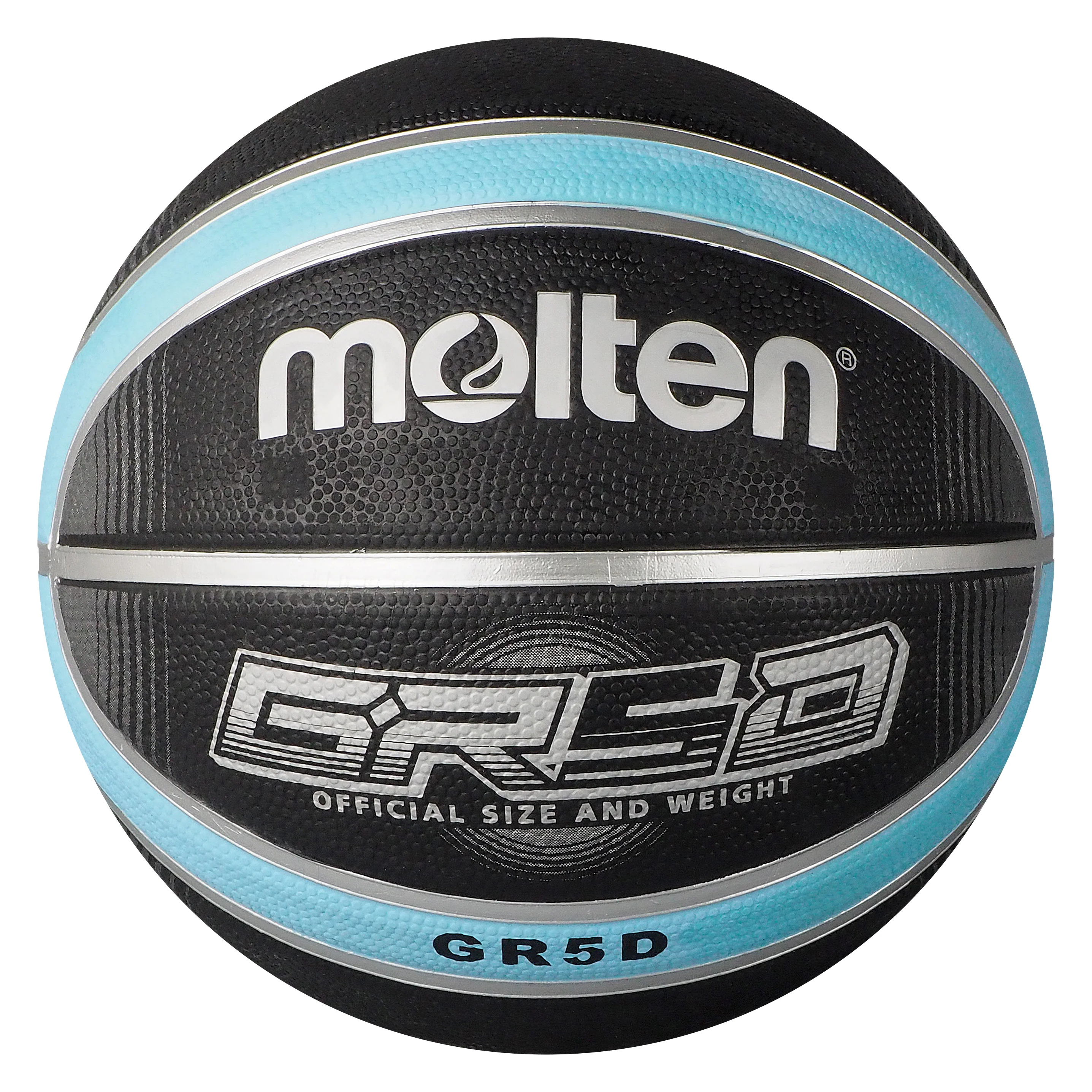 GRX Series Basketball - Black/Light Blue - Image 4